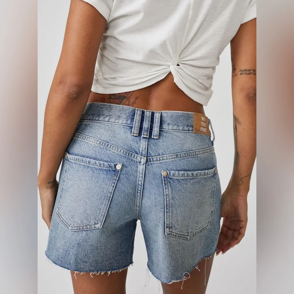 Free People Ivy Mid Rise Shorts - Picture 4 of 7